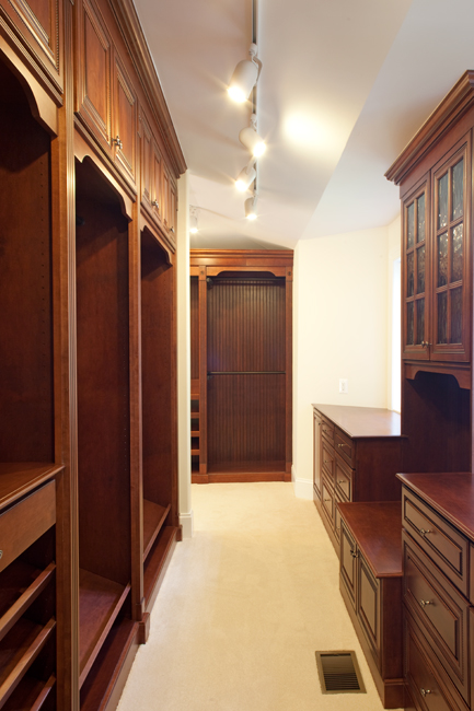 Mahogany closet