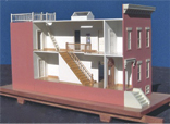 Custom-built dollhouse